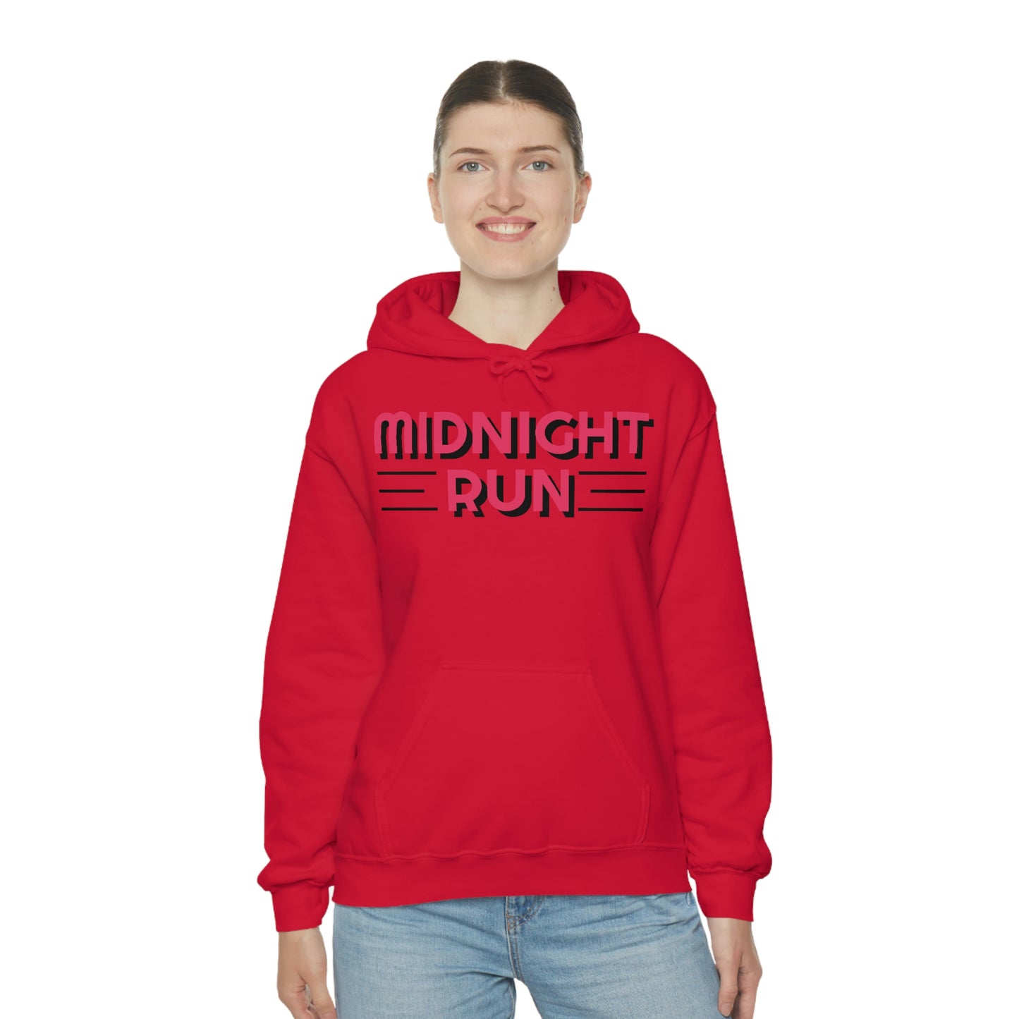 Midnight Run Retro Style Unisex Hooded Sweatshirt