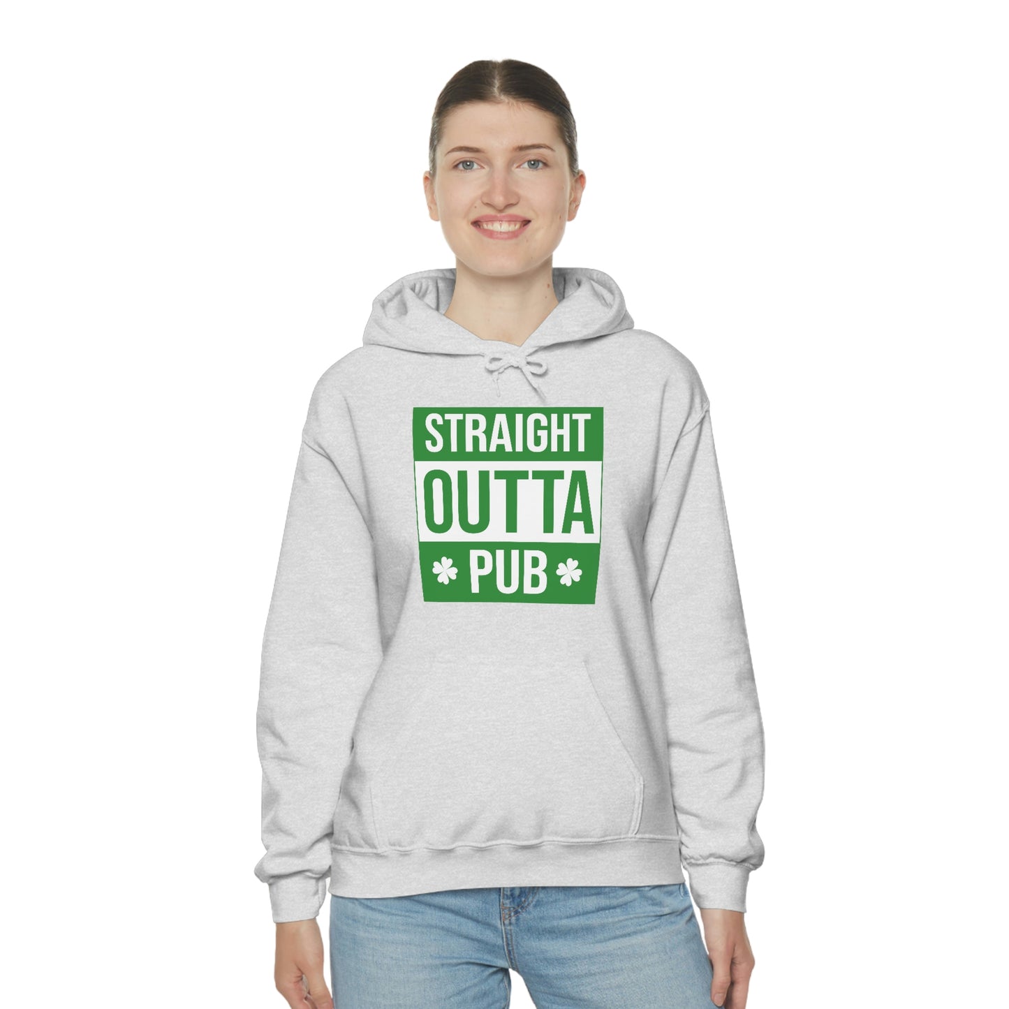 Straight Outta Pub Style Unisex Hooded Sweatshirt