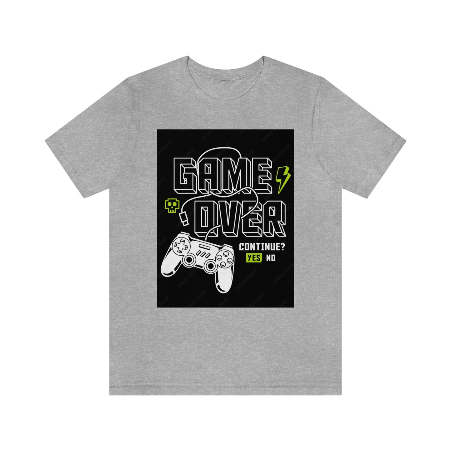Game Over Unisex Jersey Short Sleeve Tee