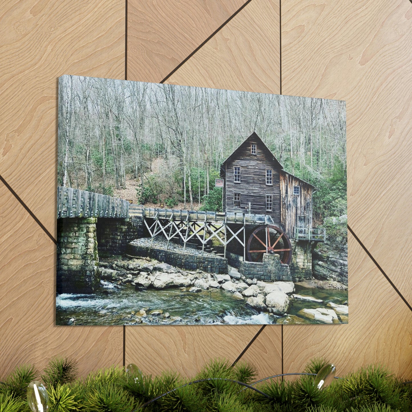 Grist Mill Scenic Canvas Gallery Wraps