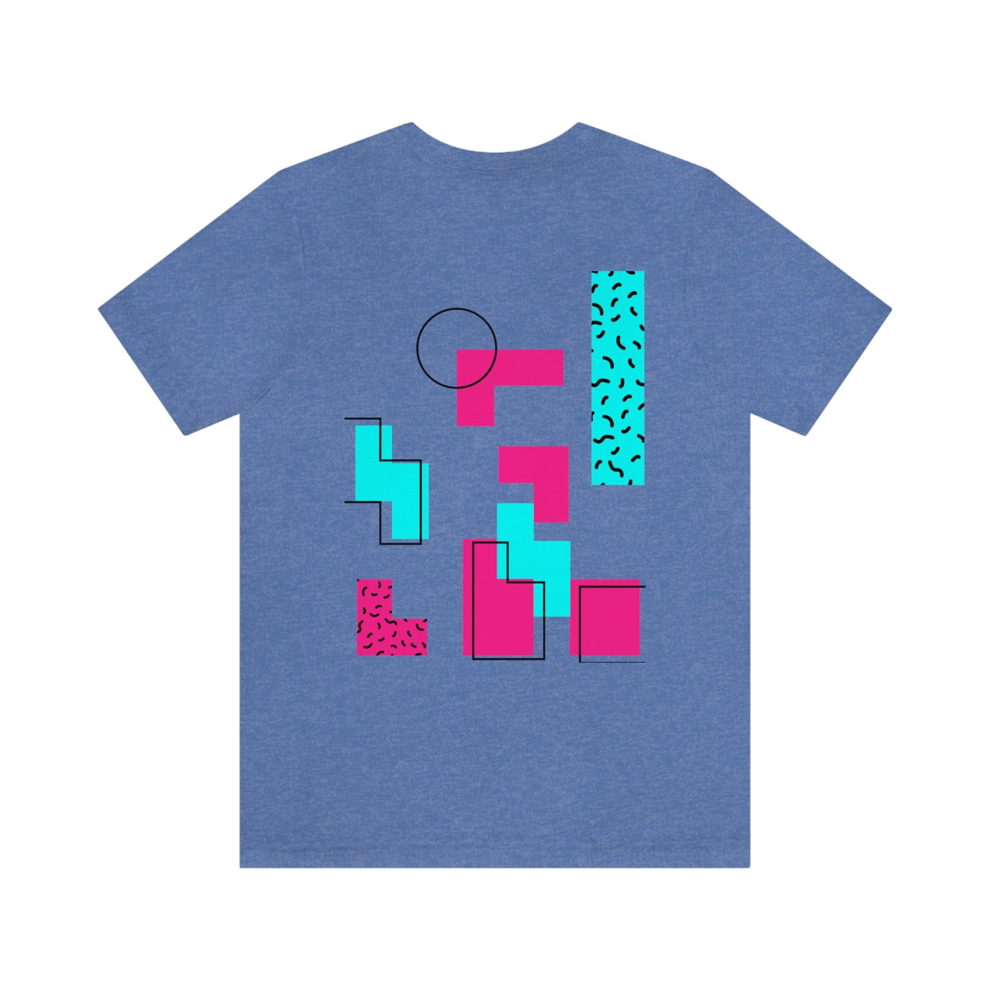 Hearts 8 Bit Style Unisex Jersey Short Sleeve Tee