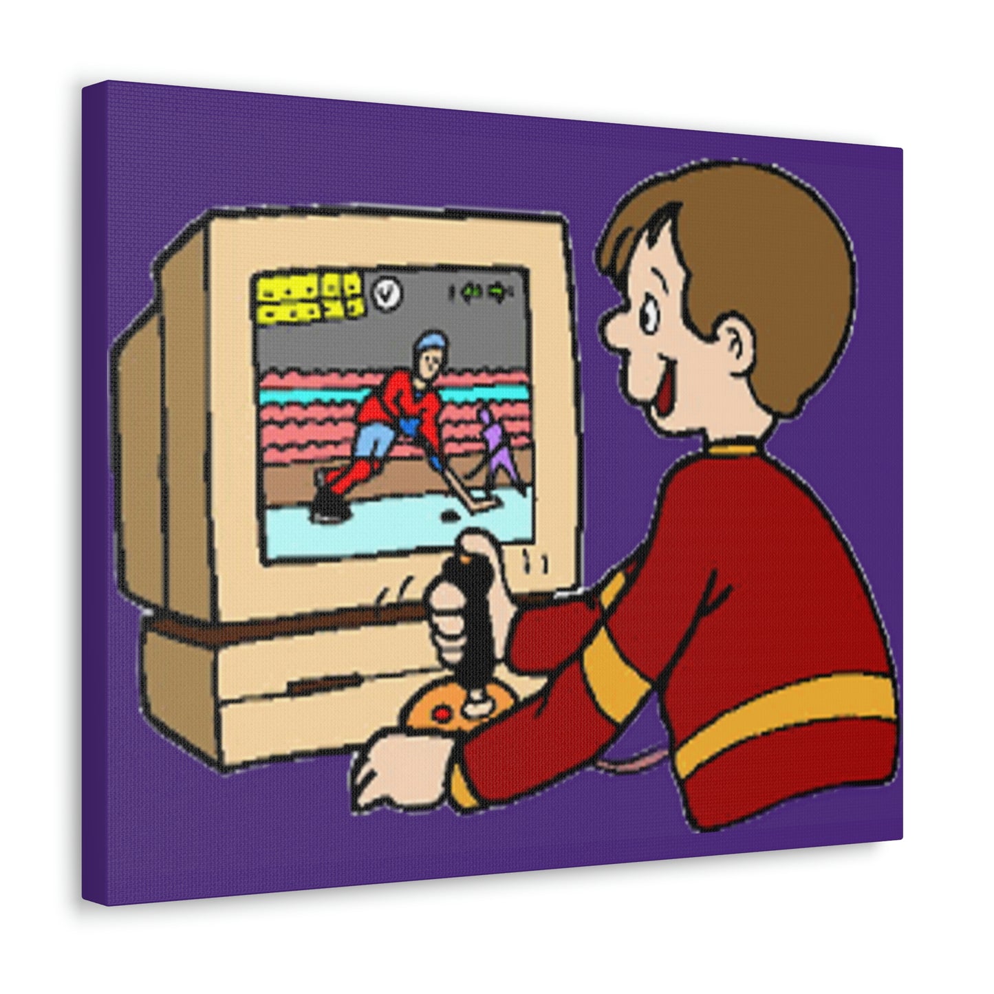 Old School Gamer Canvas Gallery Wraps