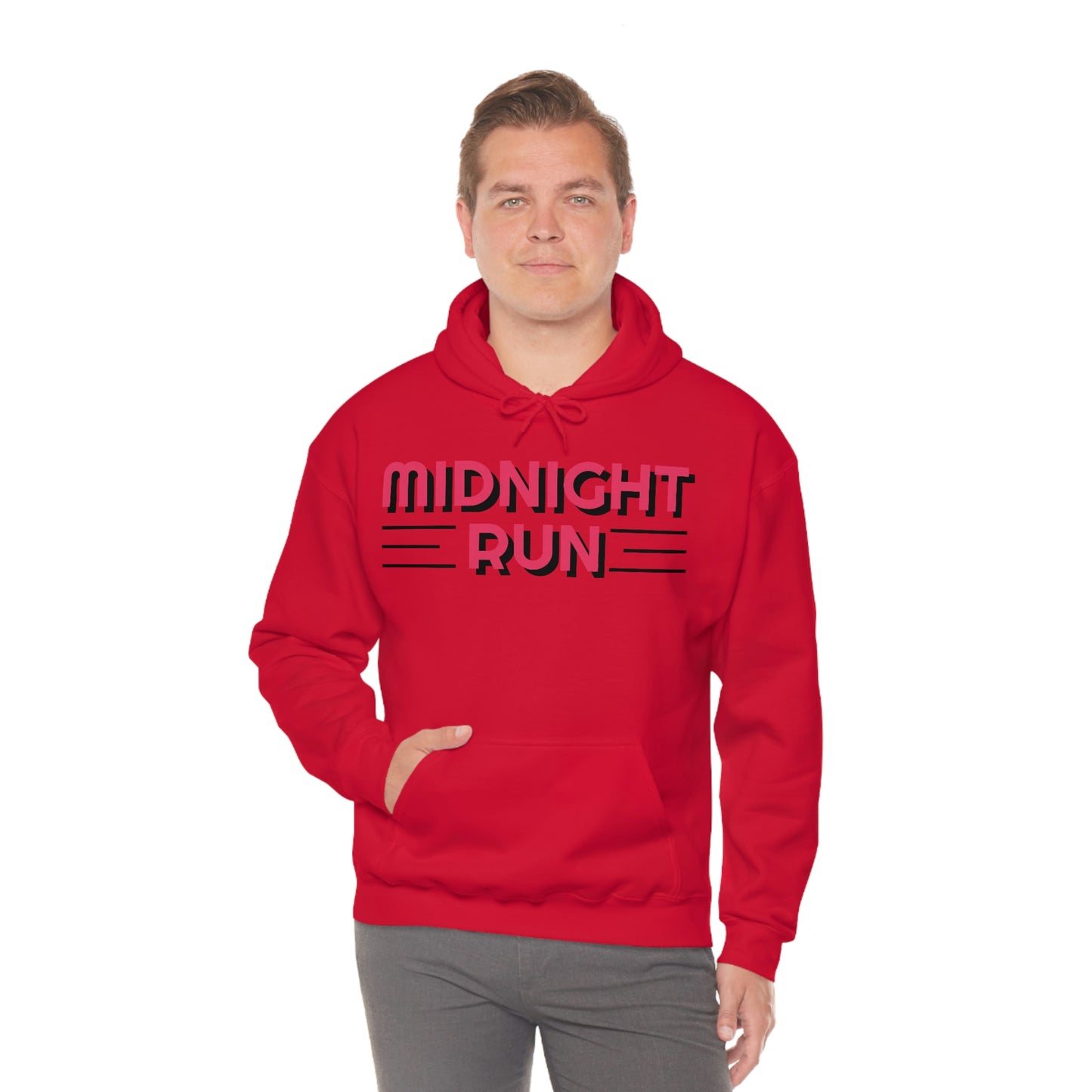 Midnight Run Retro Style Unisex Hooded Sweatshirt