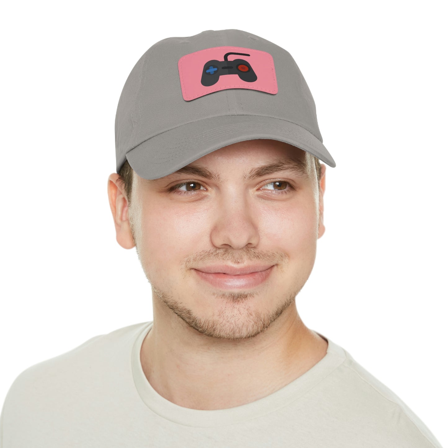 Retro Game Controller Dad Hat with Leather Patch