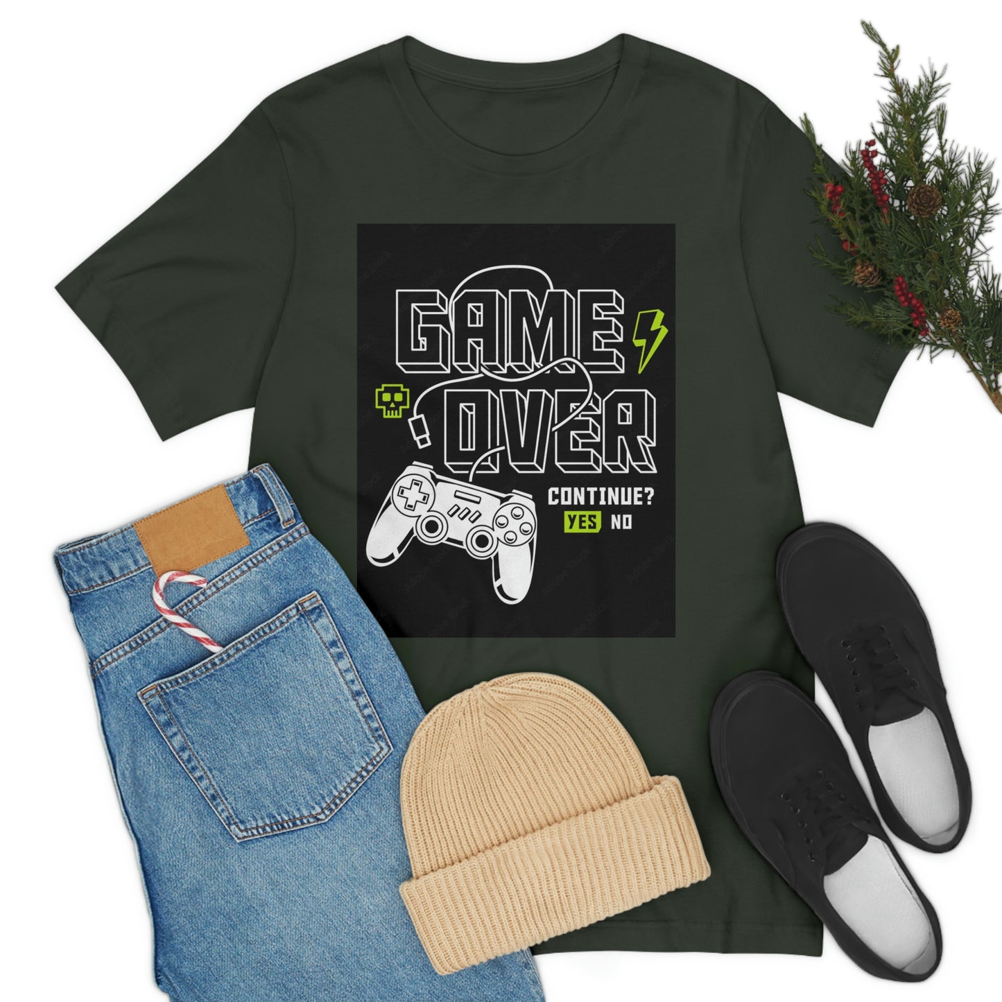 Game Over Unisex Jersey Short Sleeve Tee