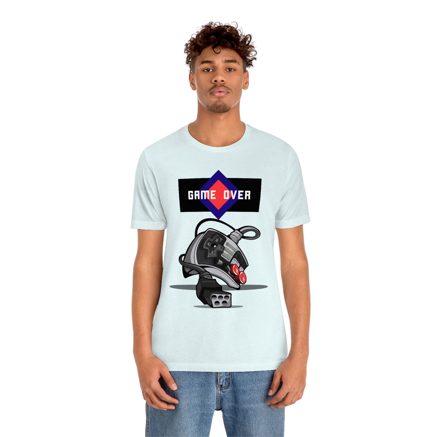 Game Over Retro Controller Unisex Jersey Short Sleeve Tee