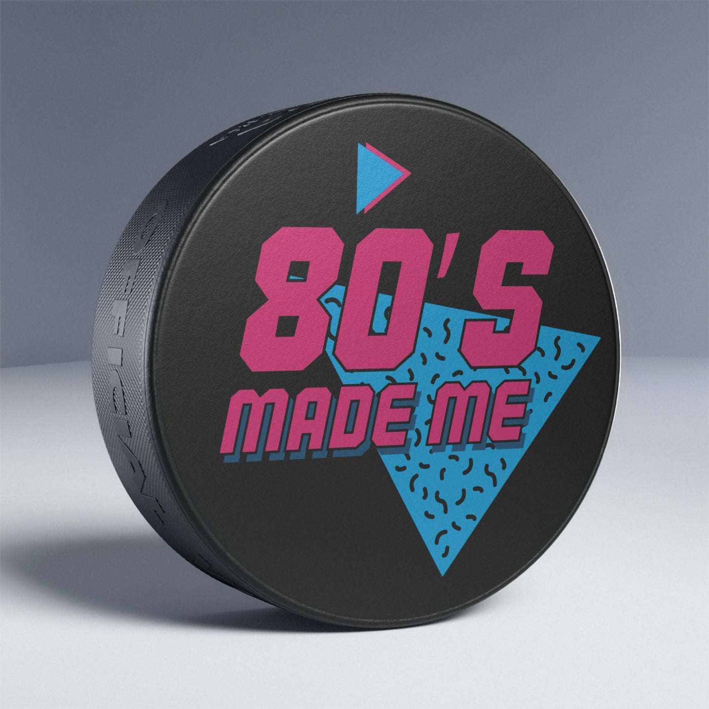 80s Made Me Hockey Puck