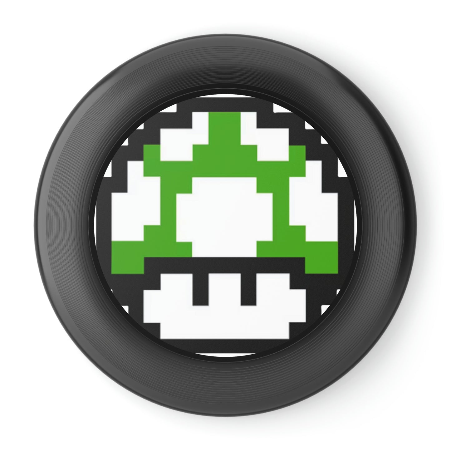Green 8 Bit Style Mushroom Wham-O Frisbee