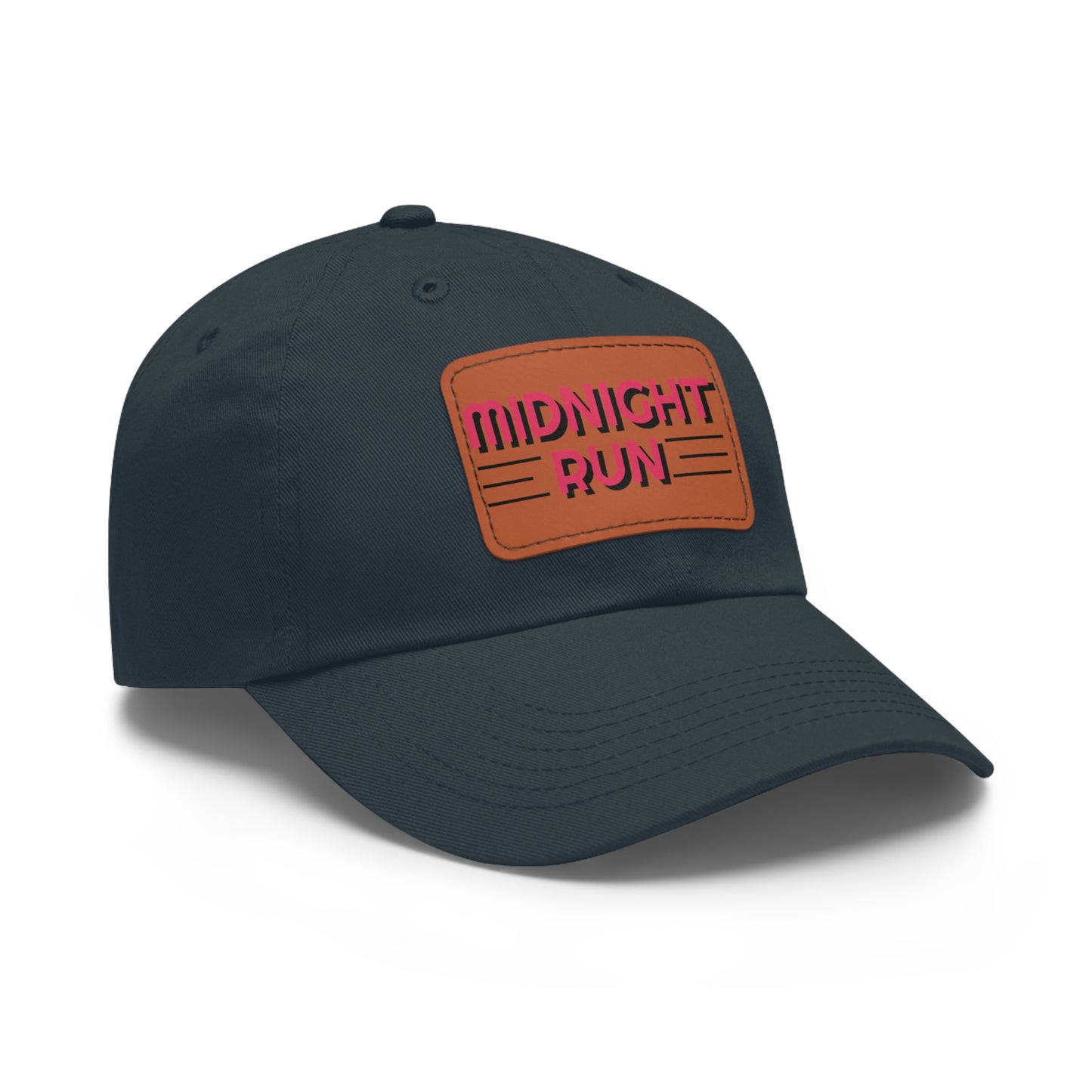 Midnight Run Dad Hat with Leather Patch