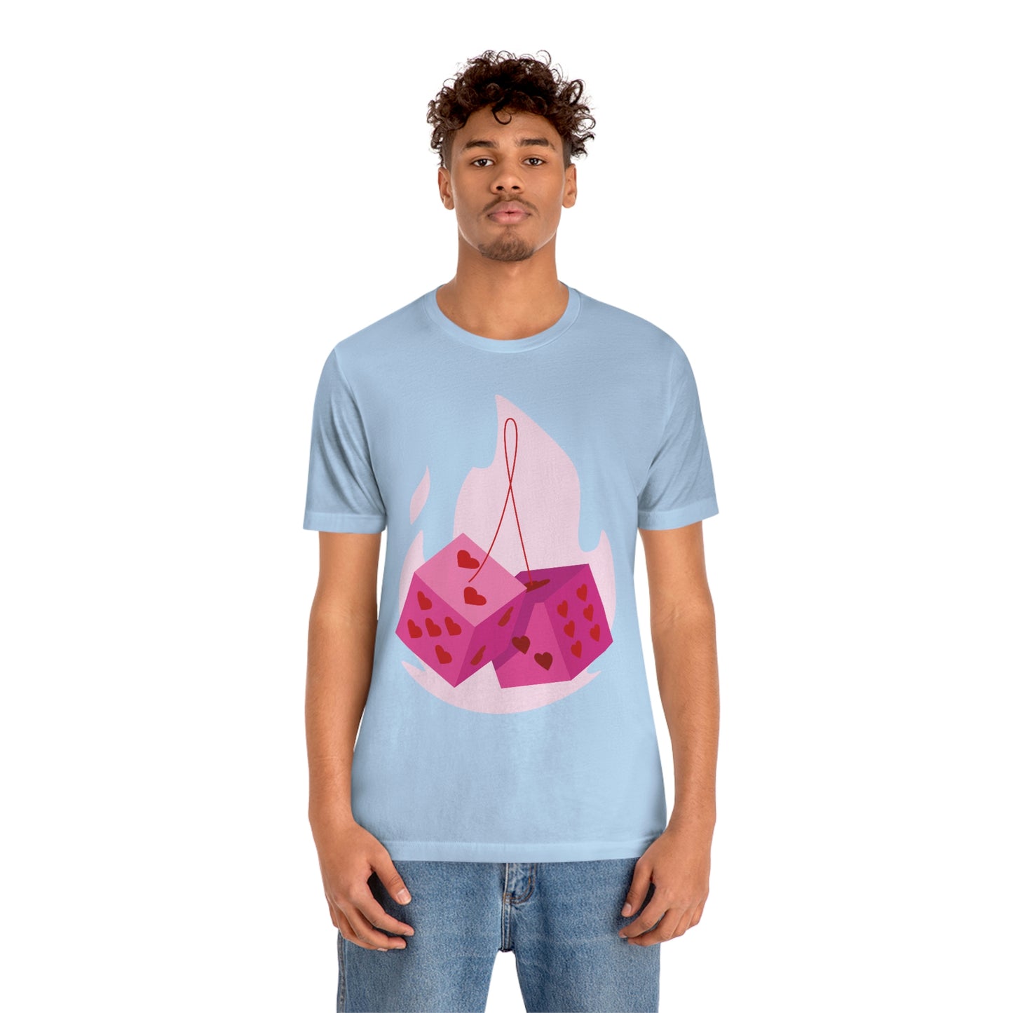 Dice Hearts Unisex Jersey Short Sleeve Tee