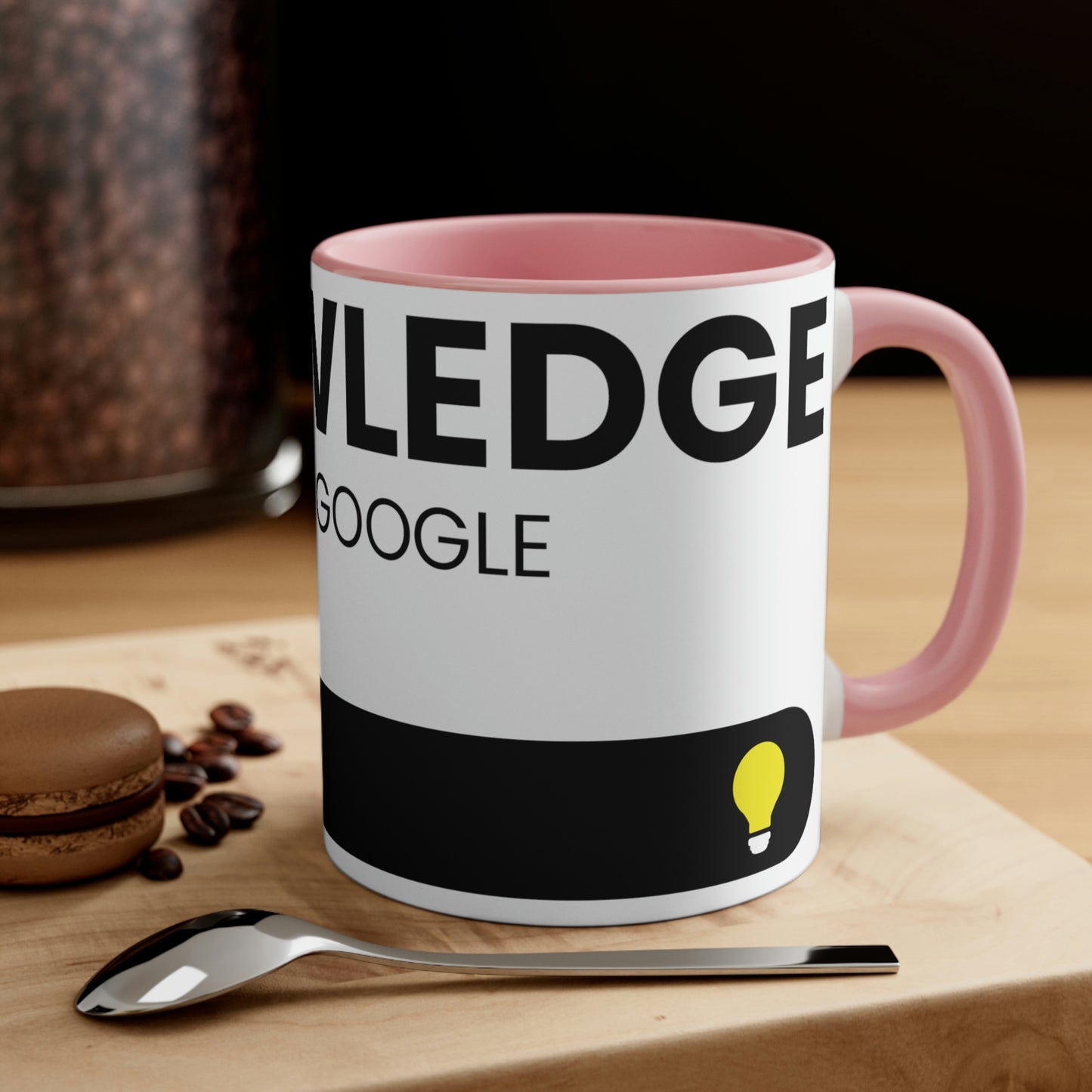 Knowledge Powered By Google Accent Coffee Mug, 11oz