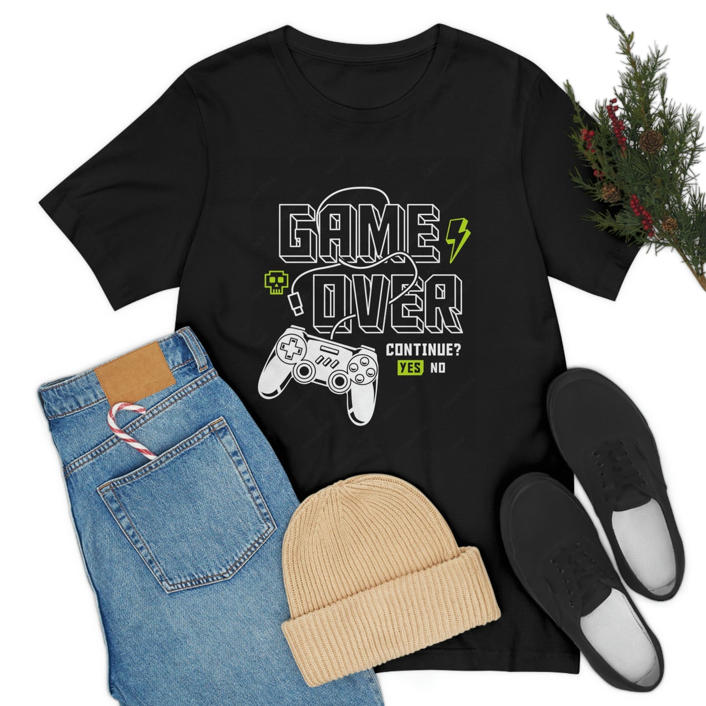 Game Over Unisex Jersey Short Sleeve Tee