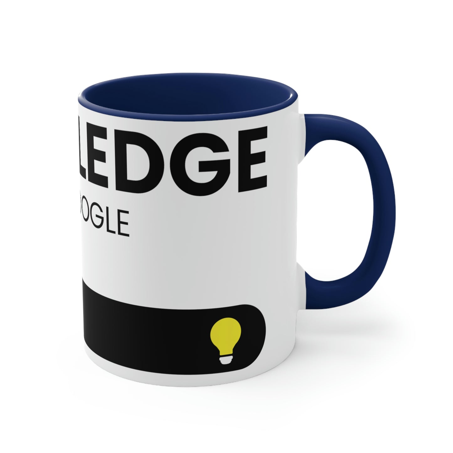 Knowledge Powered By Google Accent Coffee Mug, 11oz