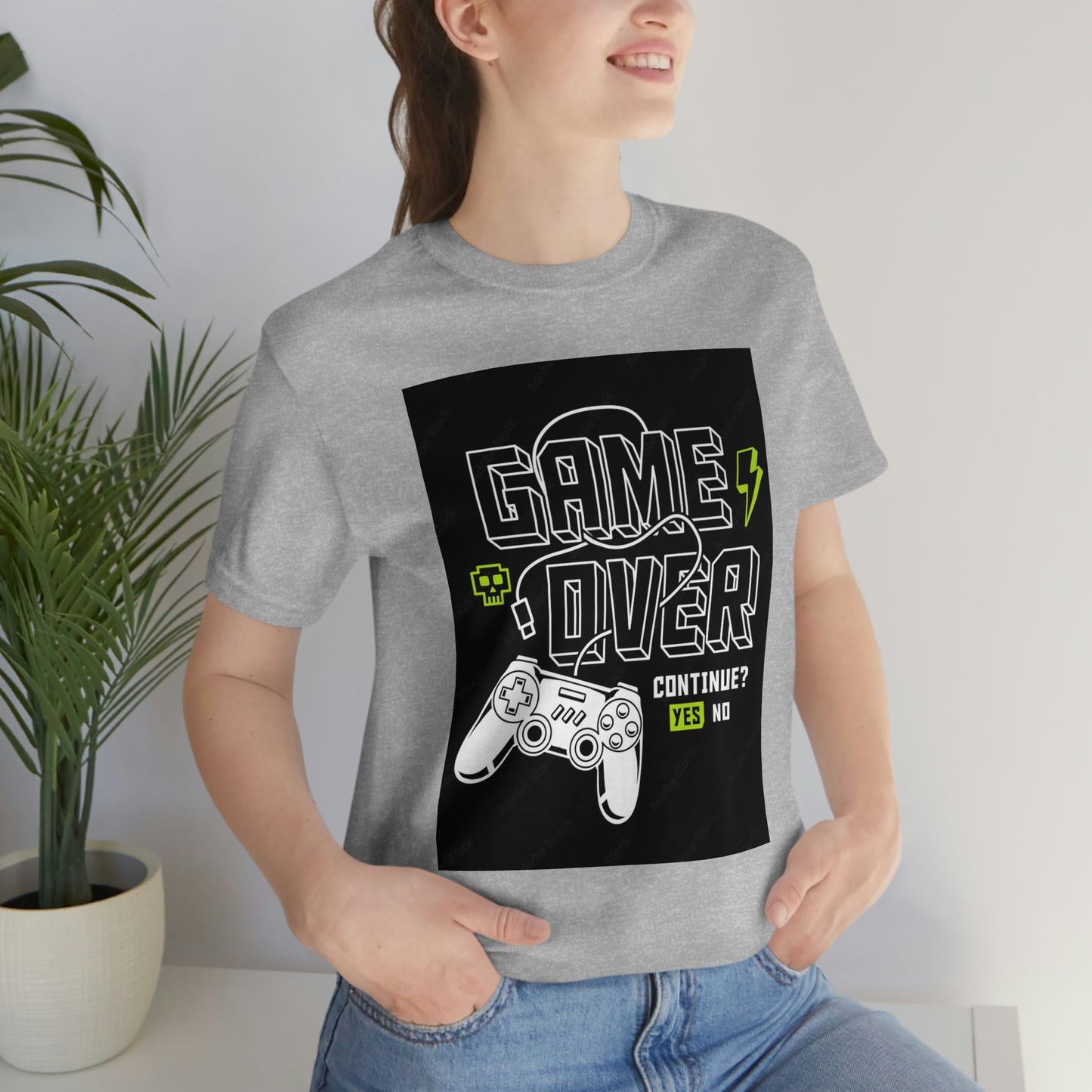 Game Over Unisex Jersey Short Sleeve Tee