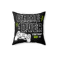 Game Over Spun Polyester Square Pillow