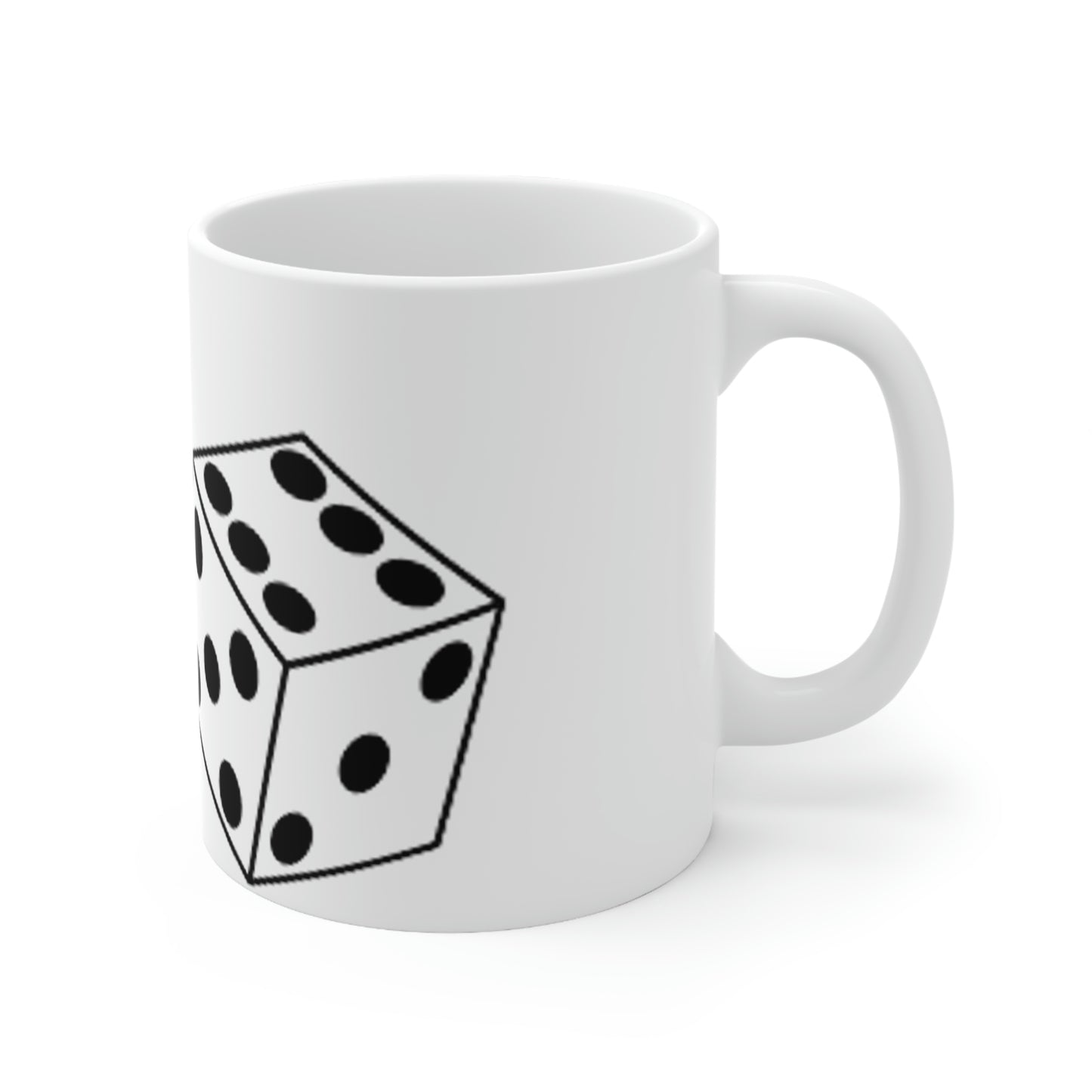 Dice Roll Ceramic Mug 11oz