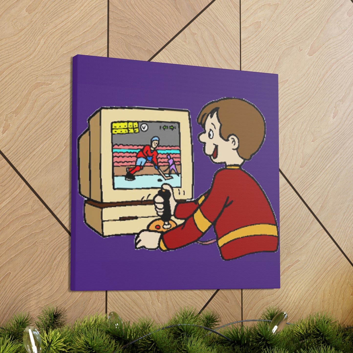 Old School Gamer Canvas Gallery Wraps