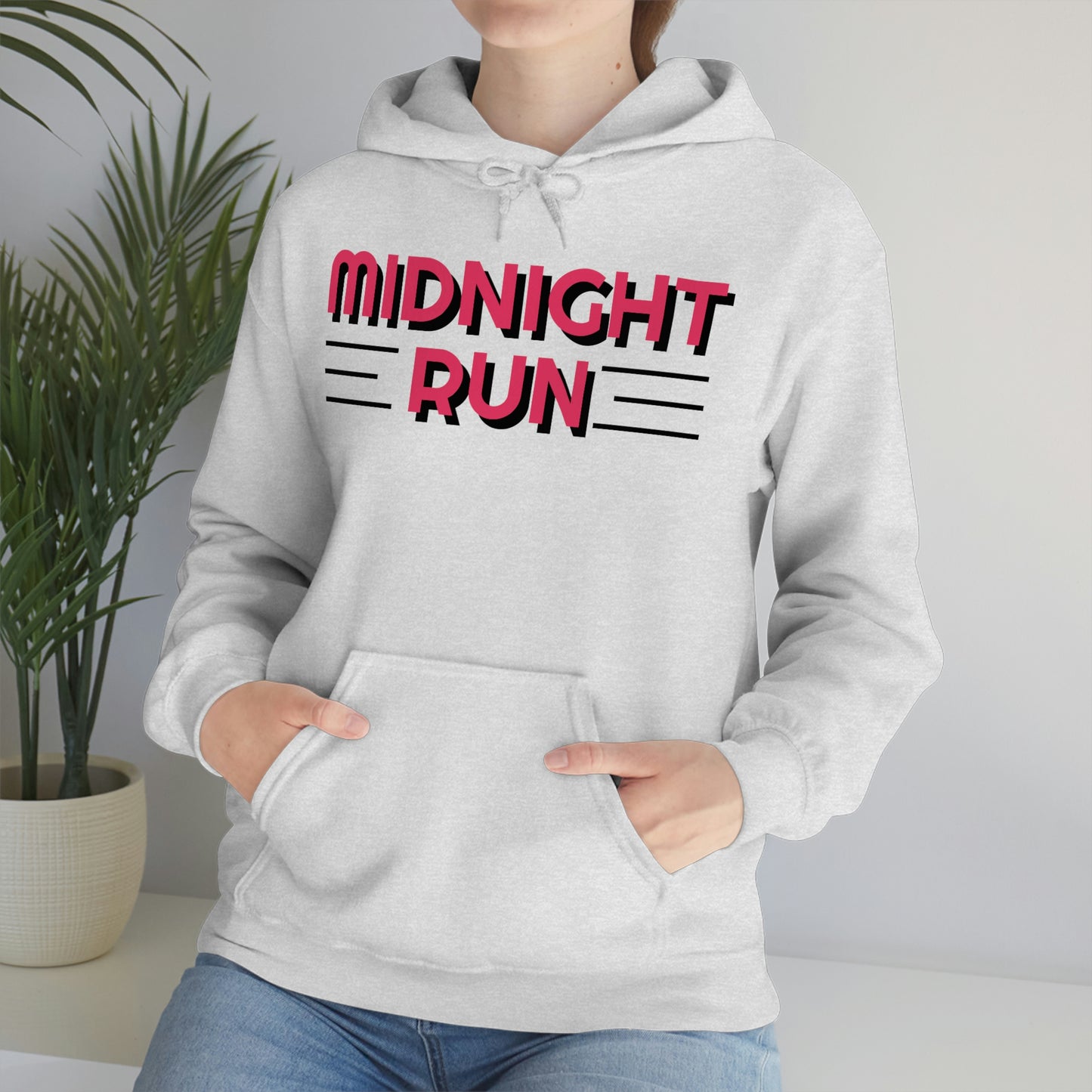 Midnight Run Retro Style Unisex Hooded Sweatshirt