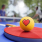 Hearts 8 Bit Style Ping Pong Balls, 6 pcs