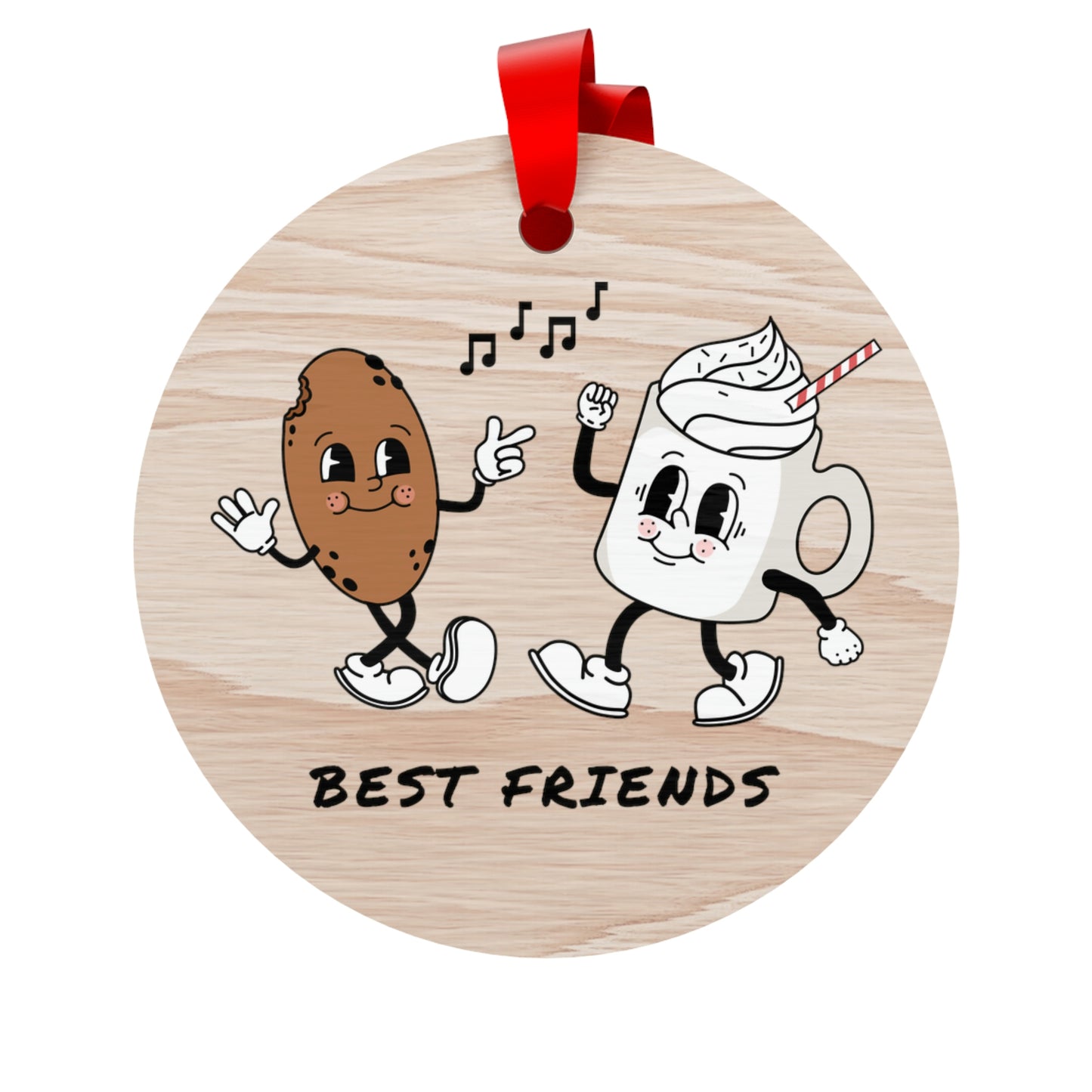 Best Friends Wooden Christmas Ornaments