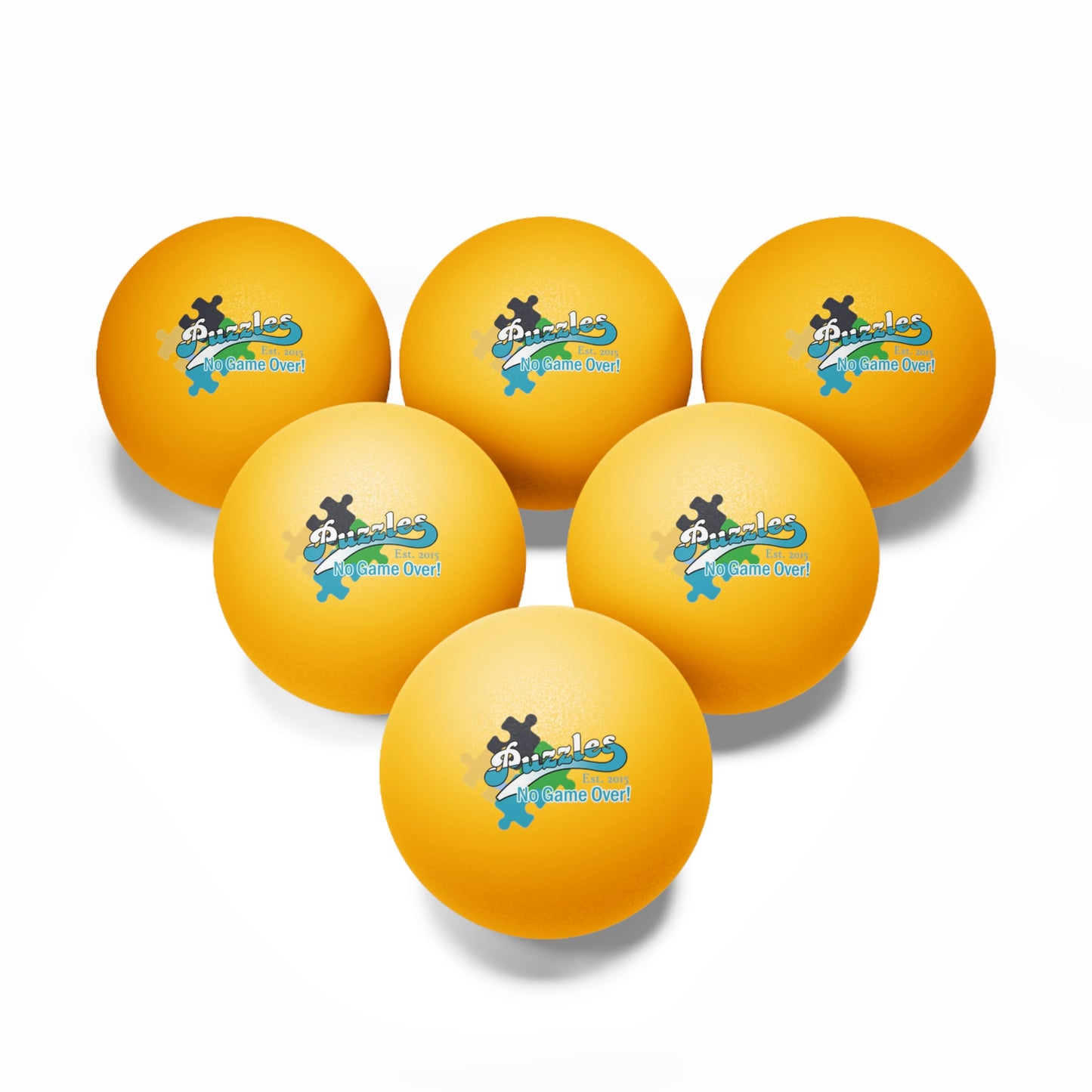 Puzzles LTD Ping Pong Balls, 6 pcs