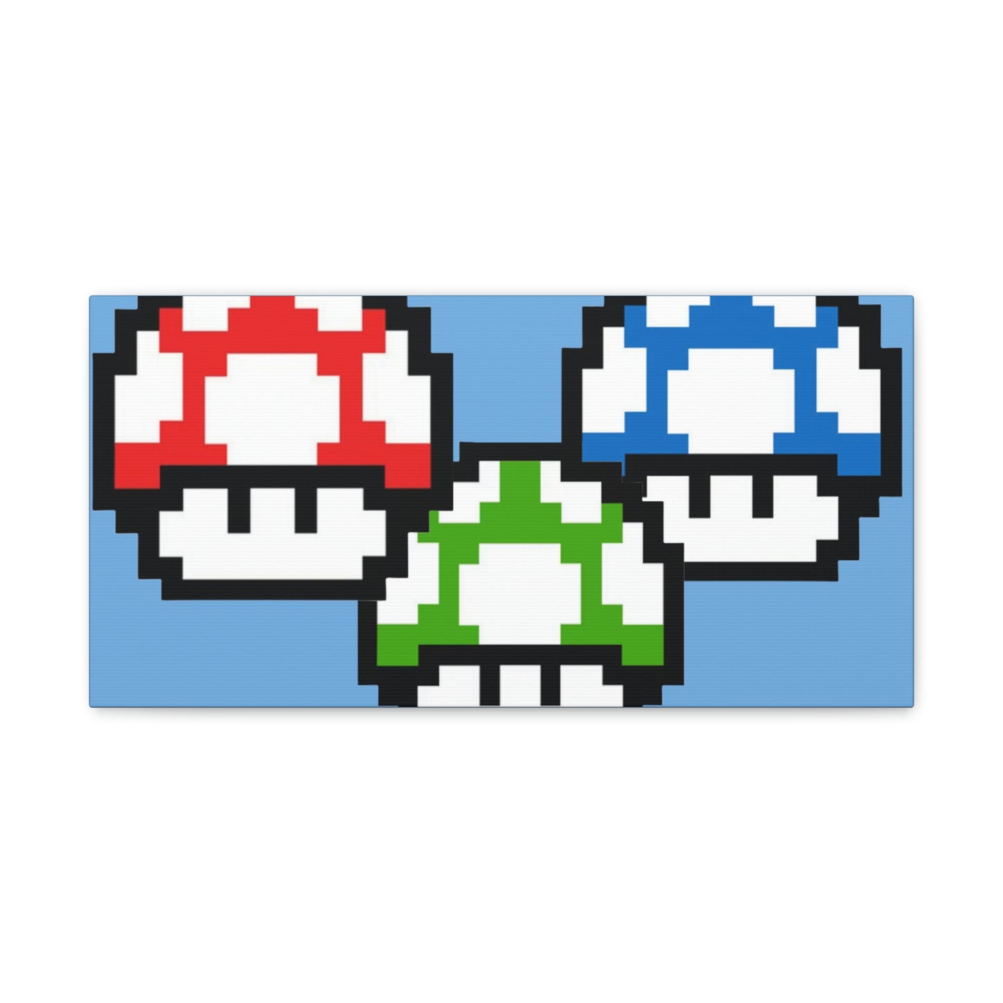 Mushroom 8 Bit Style Canvas Gallery Wraps