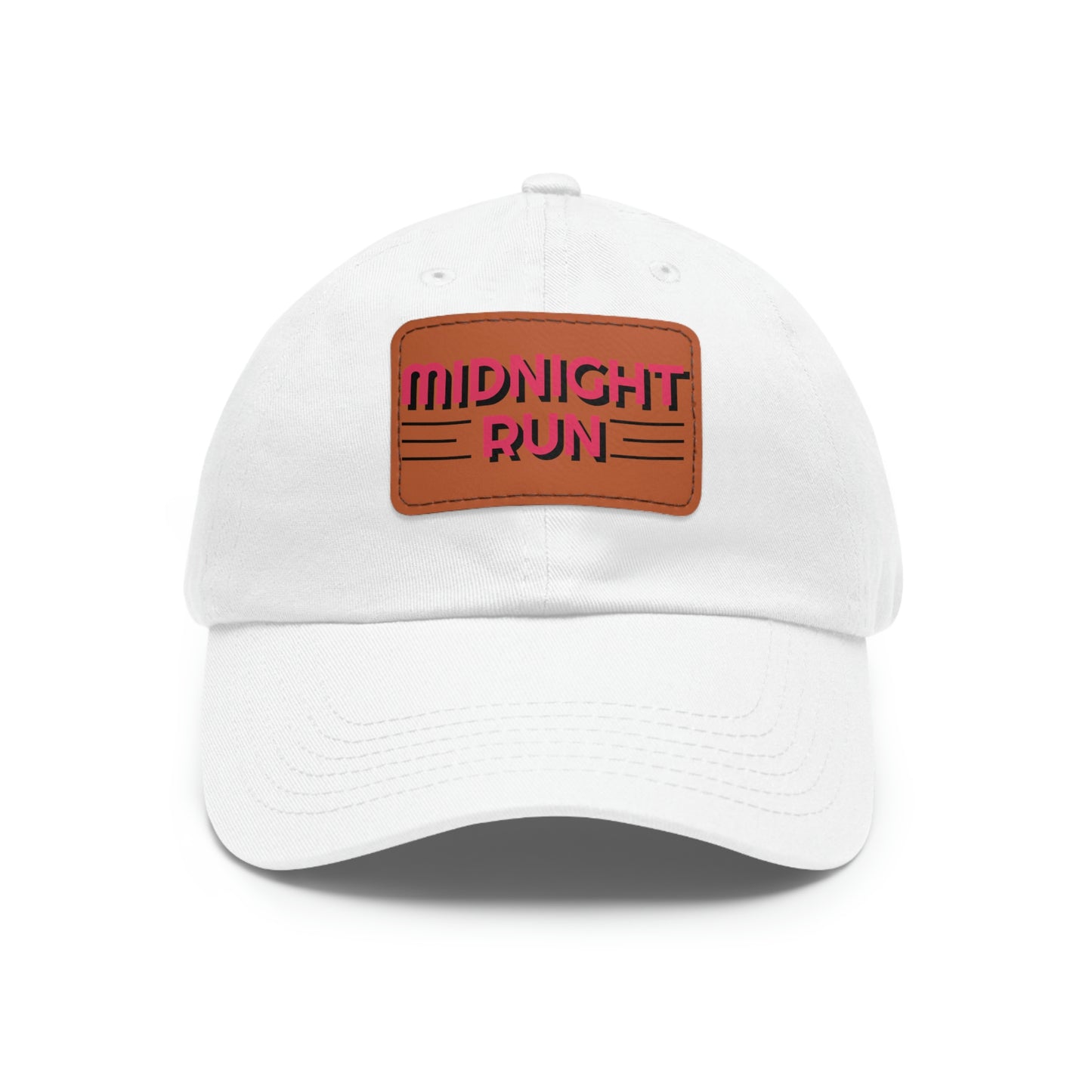 Midnight Run Dad Hat with Leather Patch