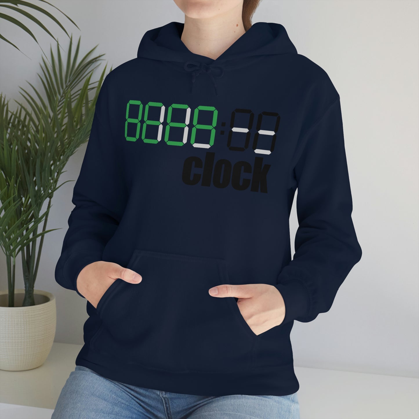 Beer on Clock Unisex Hooded Sweatshirt