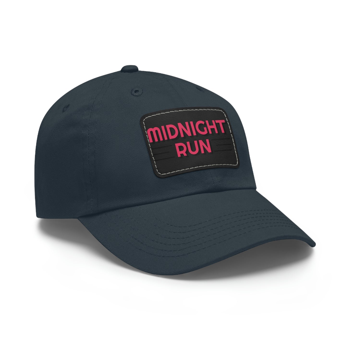 Midnight Run Dad Hat with Leather Patch