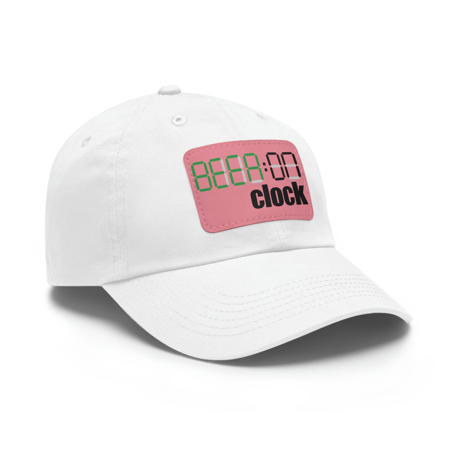 Beer on Clock Dad Hat with Leather Patch