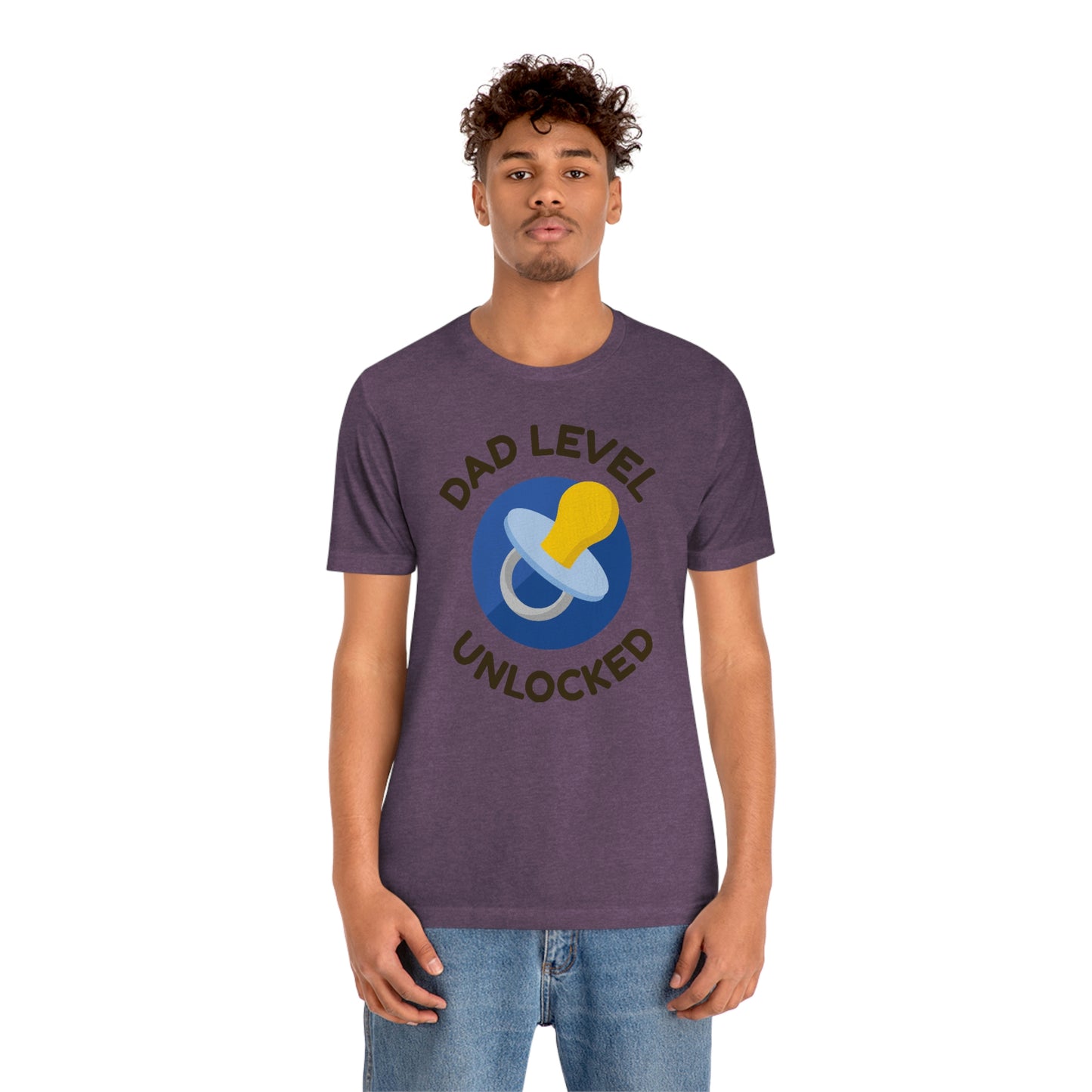 Dad Level Unlocked Unisex Jersey Short Sleeve Tee