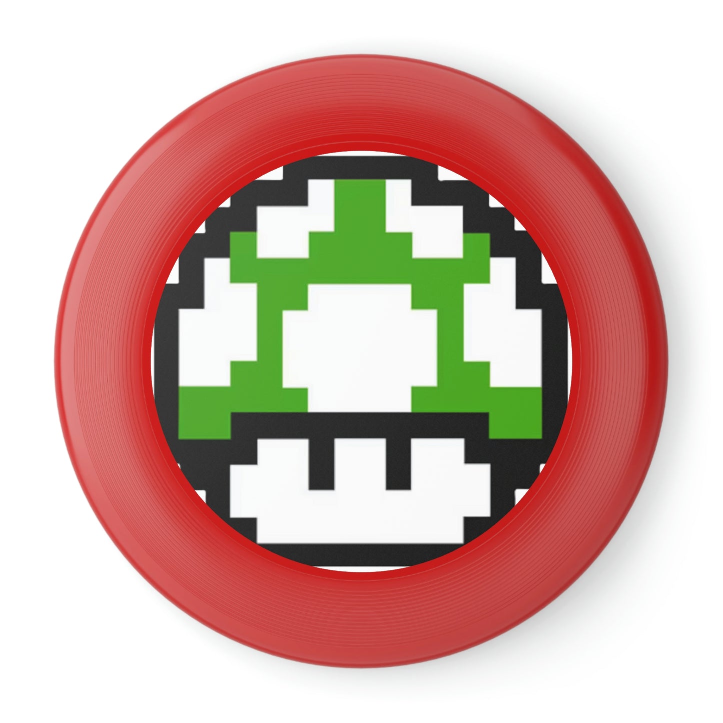 Green 8 Bit Style Mushroom Wham-O Frisbee