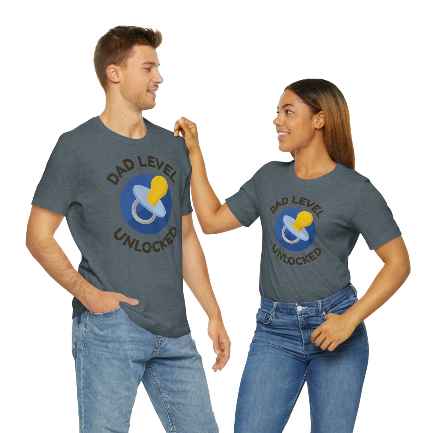 Dad Level Unlocked Unisex Jersey Short Sleeve Tee
