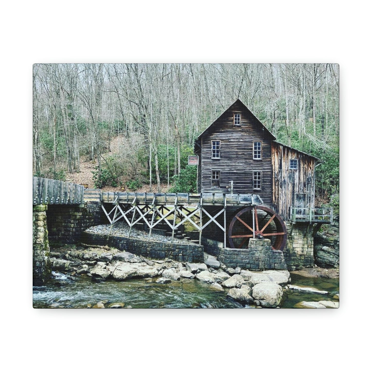 Grist Mill Scenic Canvas Gallery Wraps