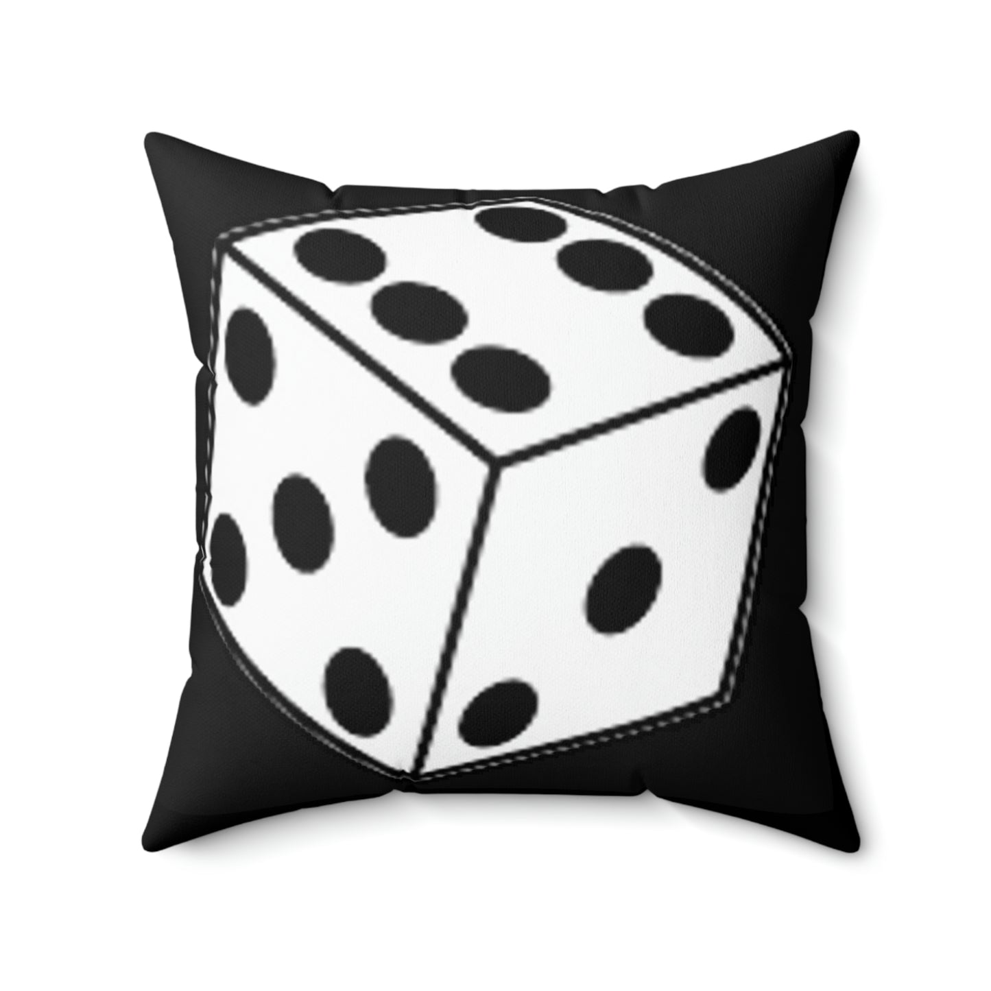 Dice Roll Spun Polyester Square Pillow