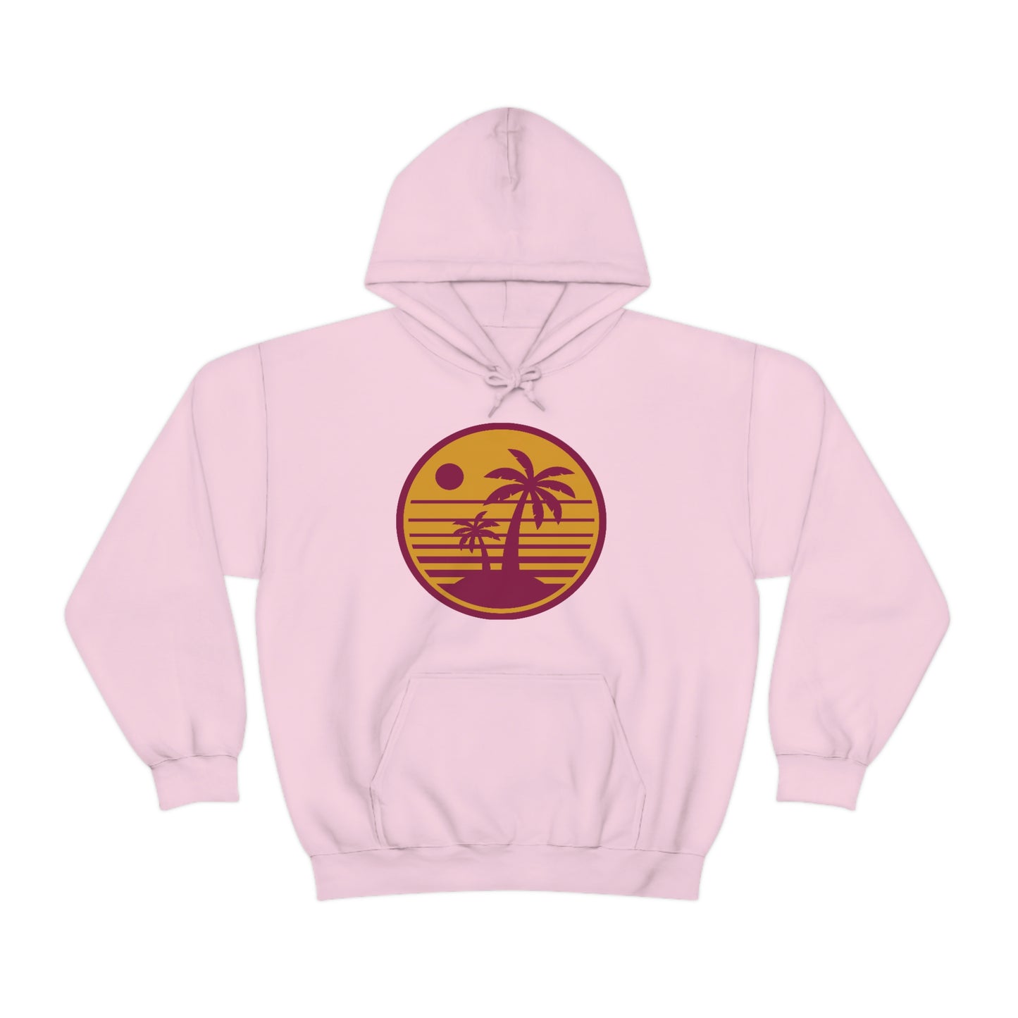Retro Sunset Beach Unisex Hooded Sweatshirt