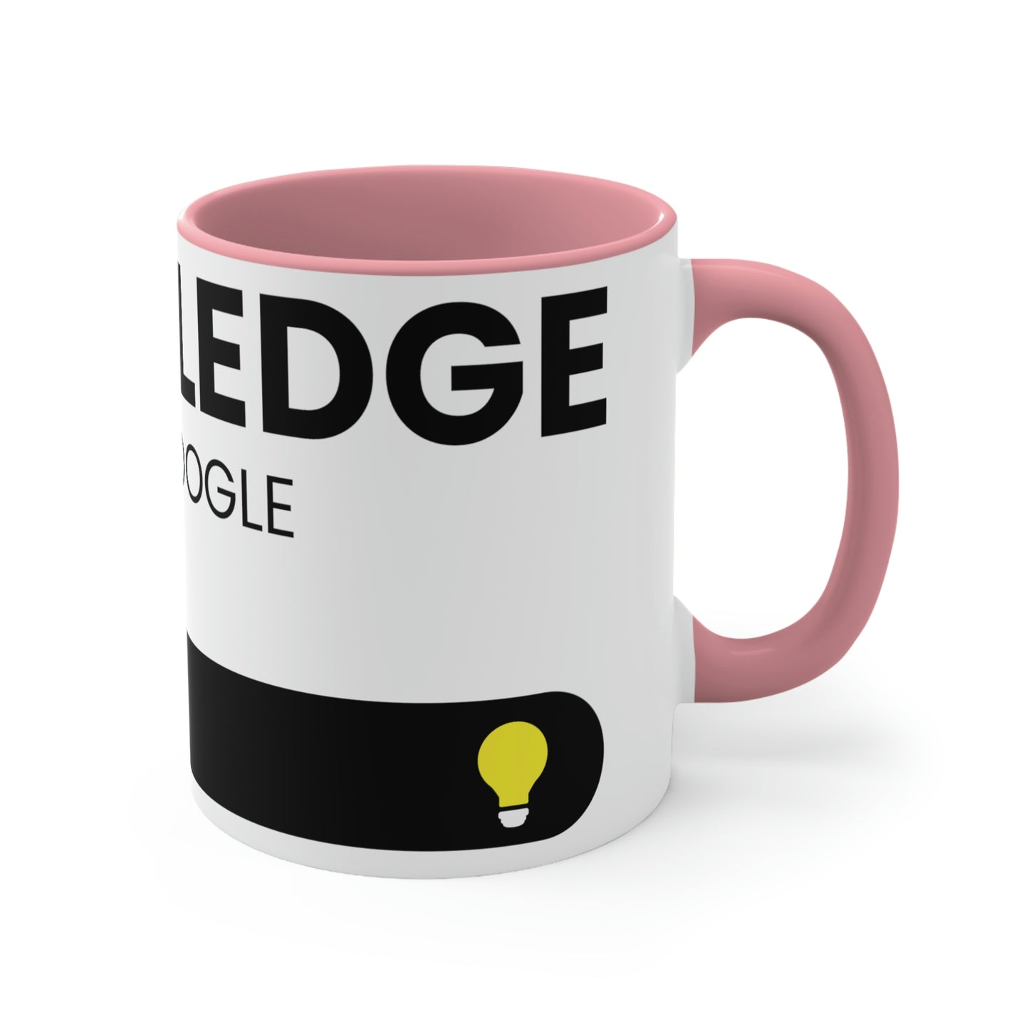 Knowledge Powered By Google Accent Coffee Mug, 11oz