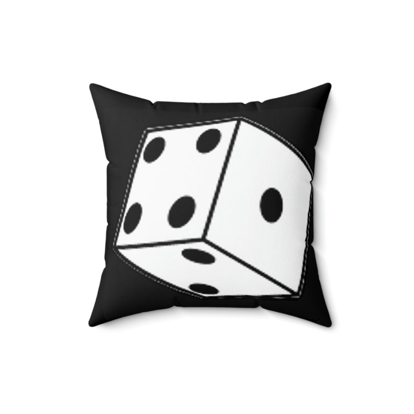 Dice Roll Spun Polyester Square Pillow