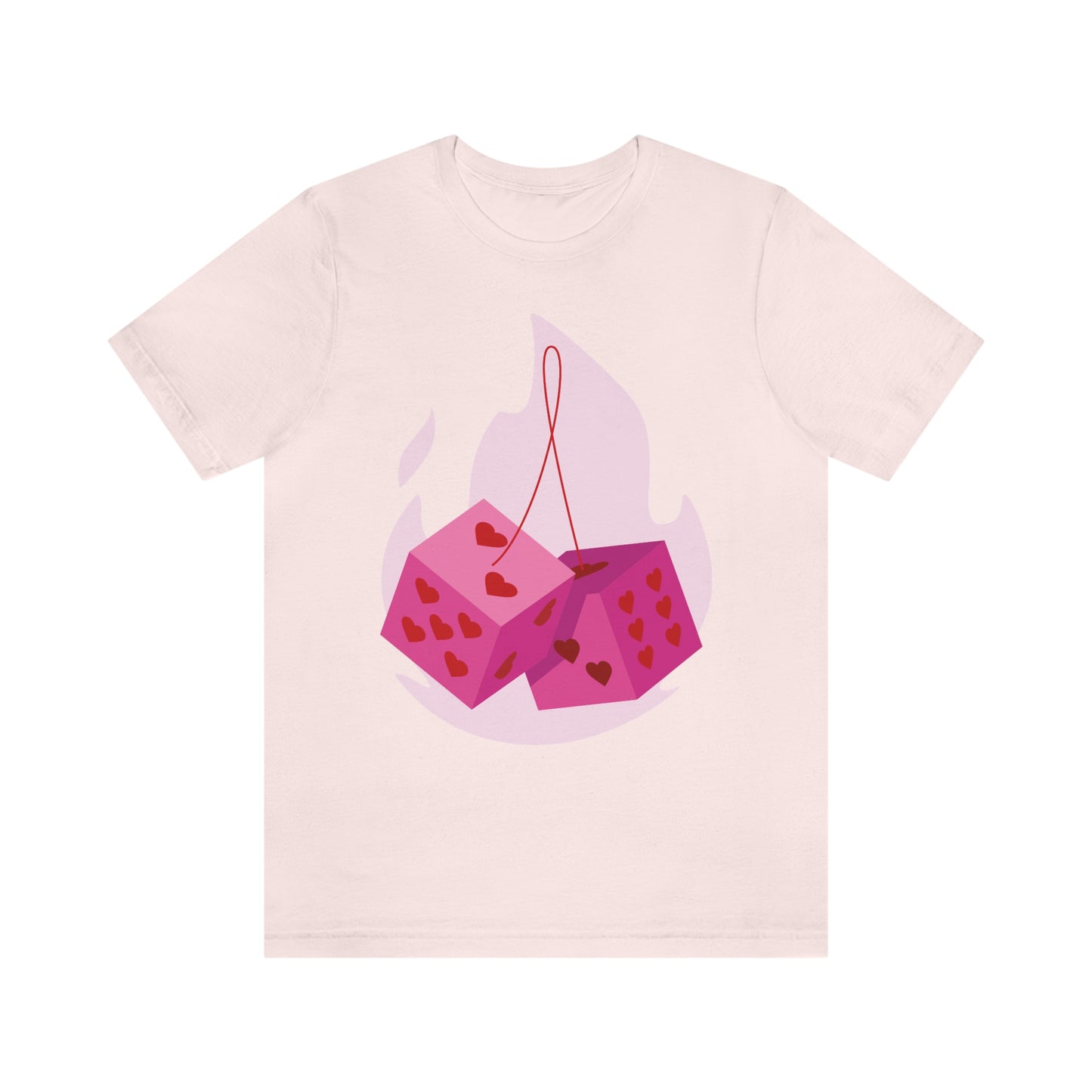 Dice Hearts Unisex Jersey Short Sleeve Tee