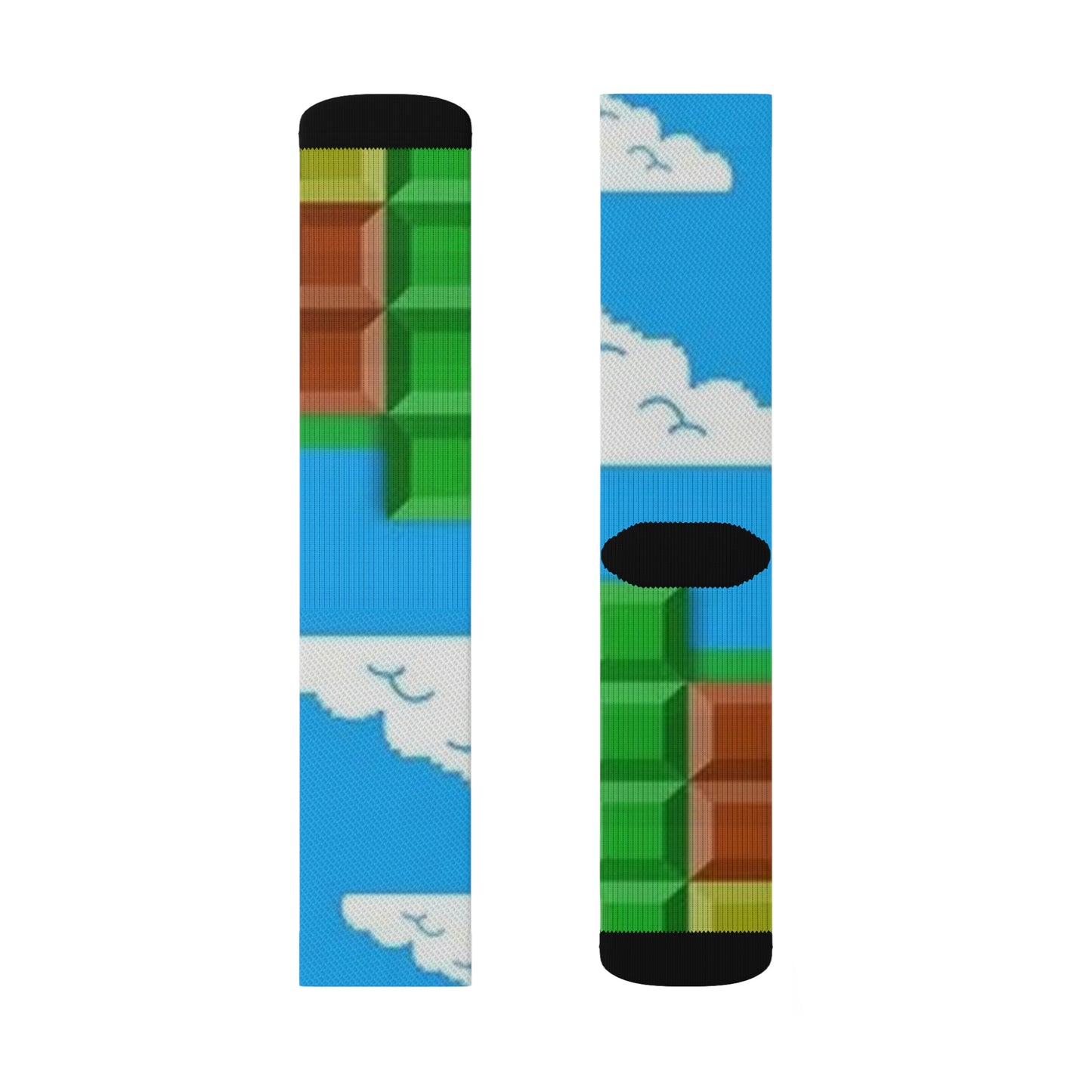Tetris Style Background Sublimation Socks