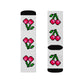 Retro 8 Bit Cherries Style Background Sublimation Socks