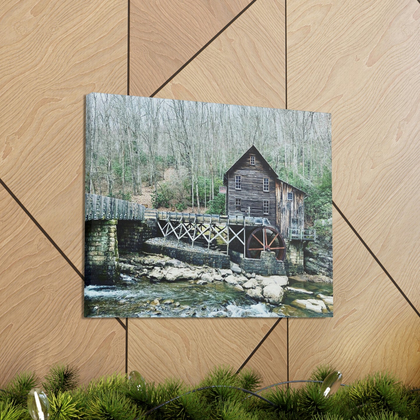 Grist Mill Scenic Canvas Gallery Wraps