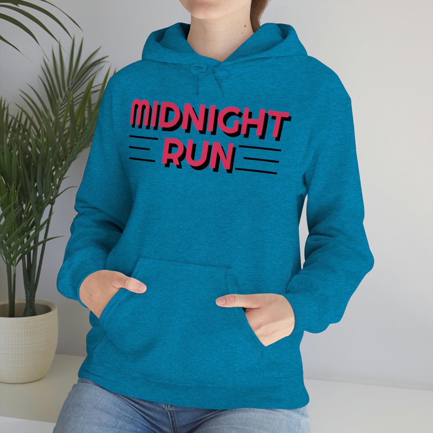 Midnight Run Retro Style Unisex Hooded Sweatshirt