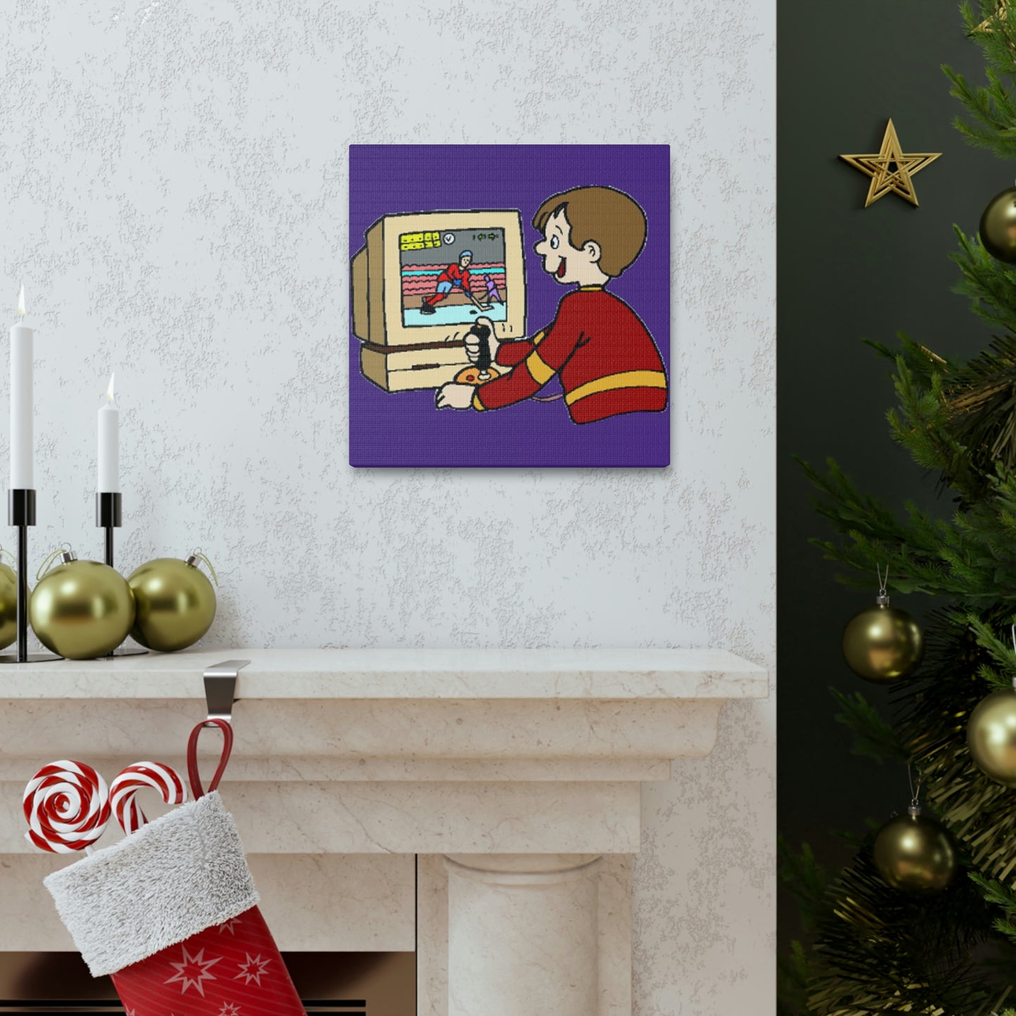 Old School Gamer Canvas Gallery Wraps