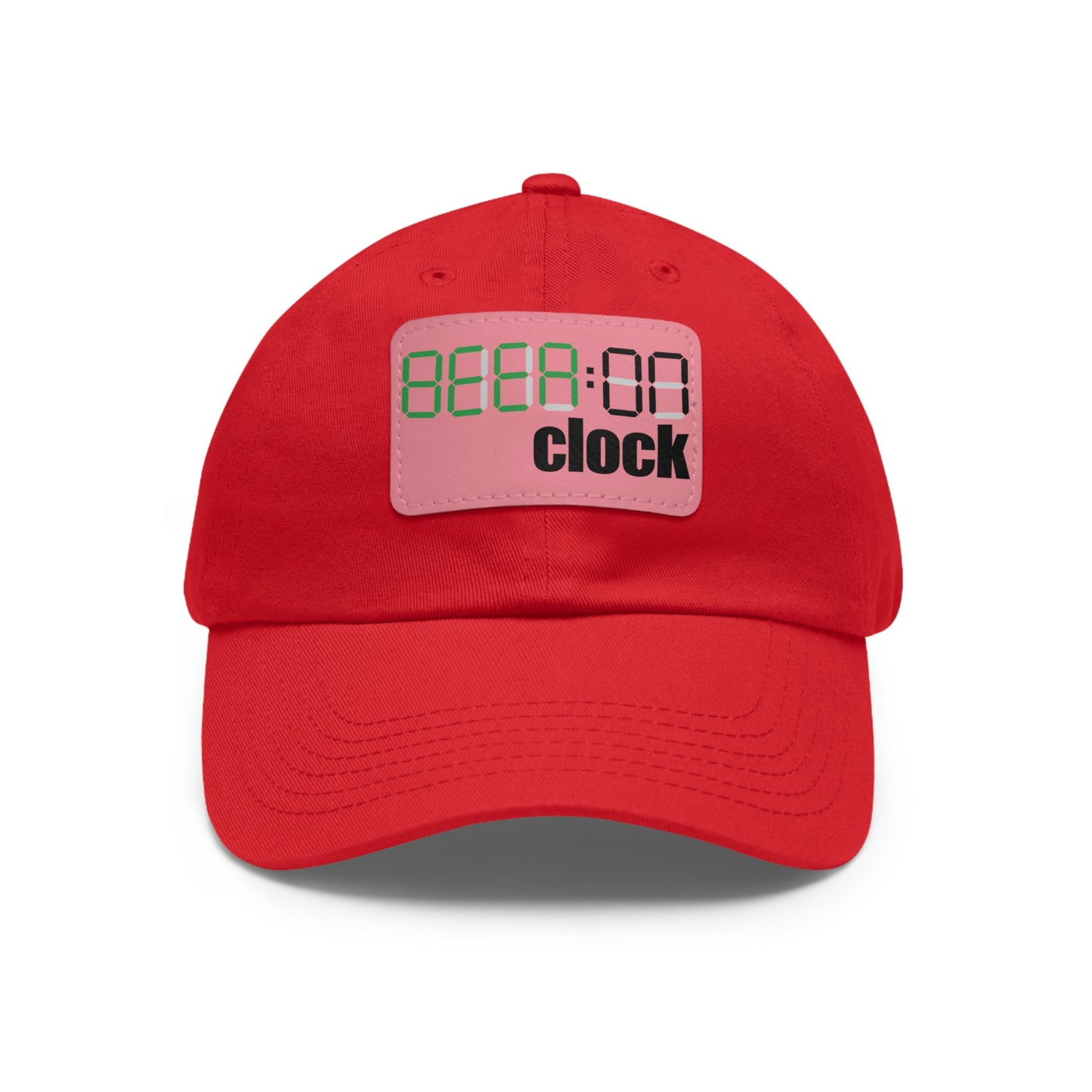 Beer on Clock Dad Hat with Leather Patch