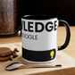 Knowledge Powered By Google Accent Coffee Mug, 11oz