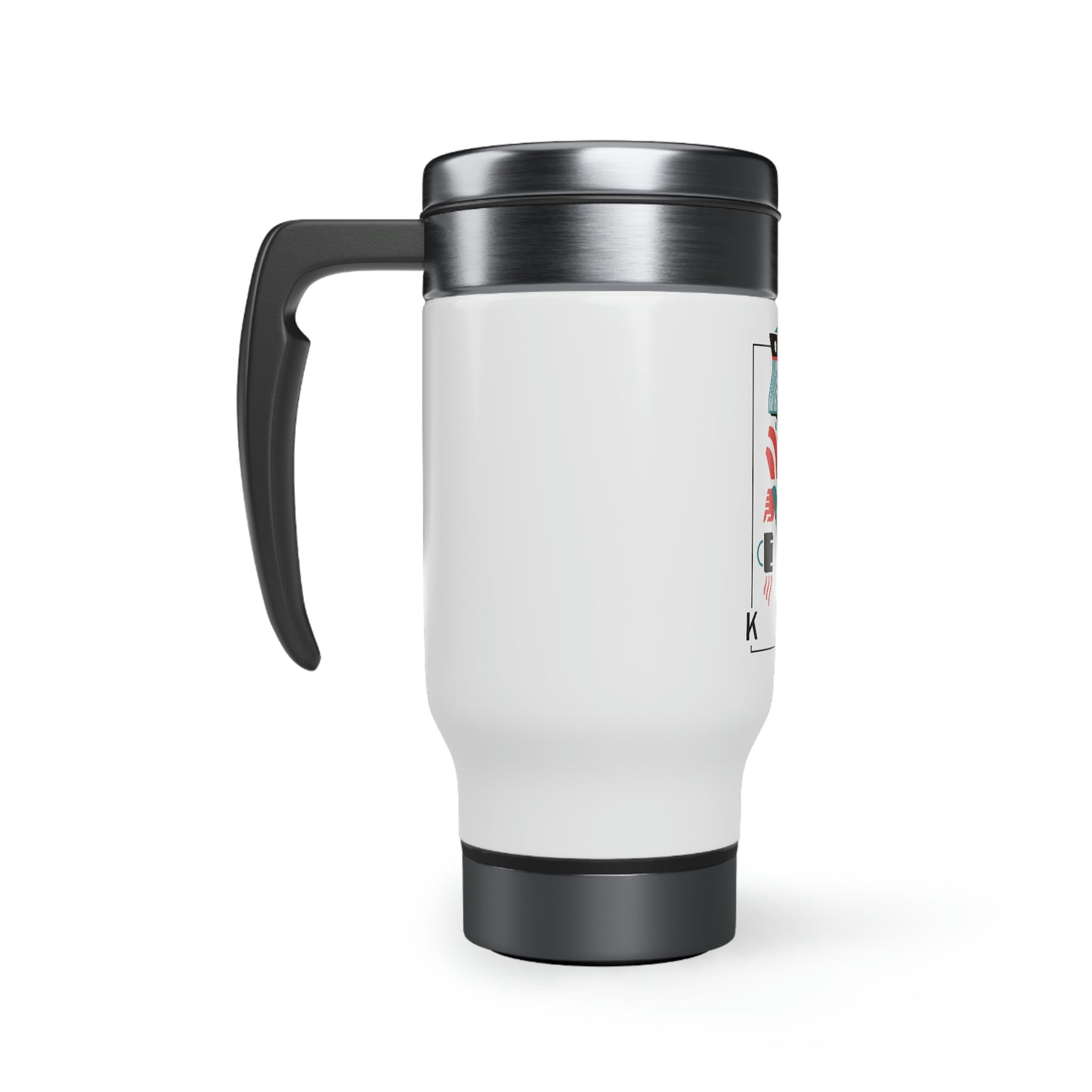 Kings & Coffee Travel Mug with Handle, 14oz