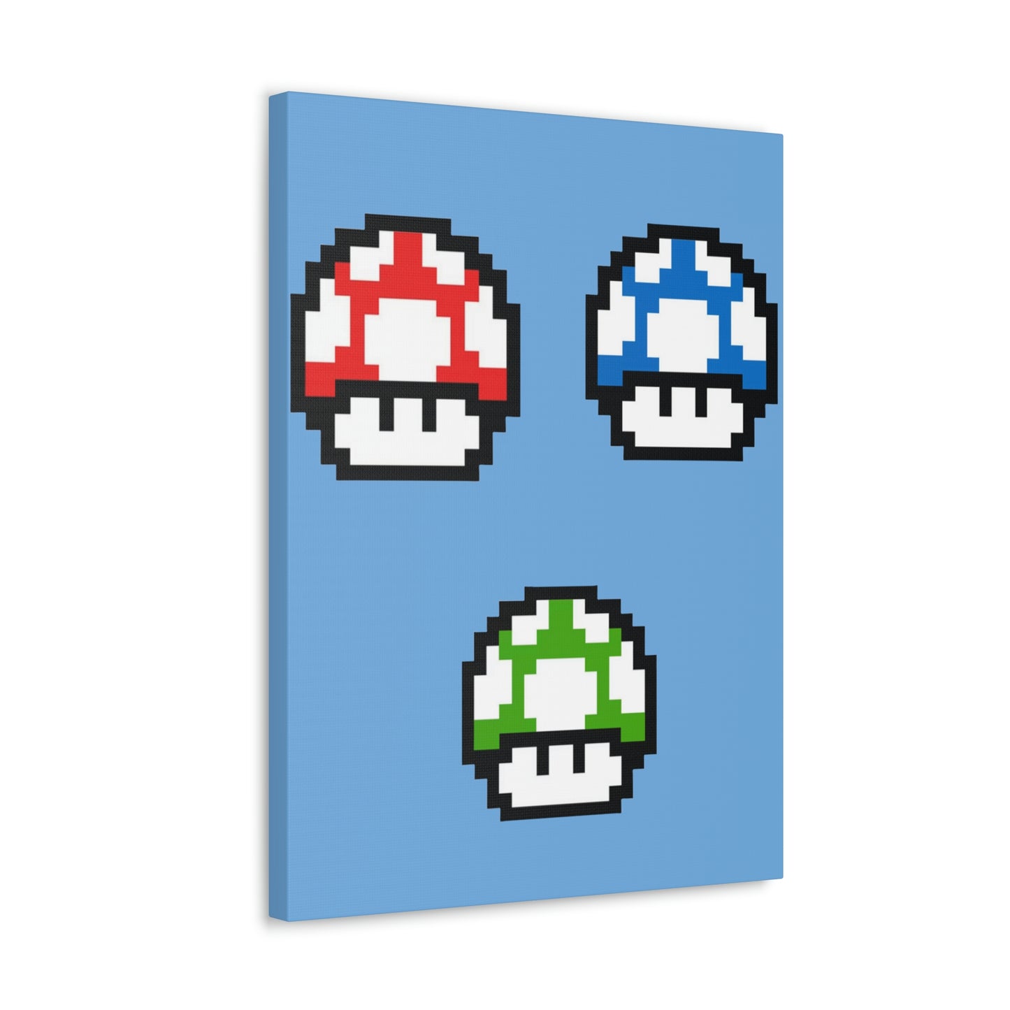 Mushroom 8 Bit Style Canvas Gallery Wraps