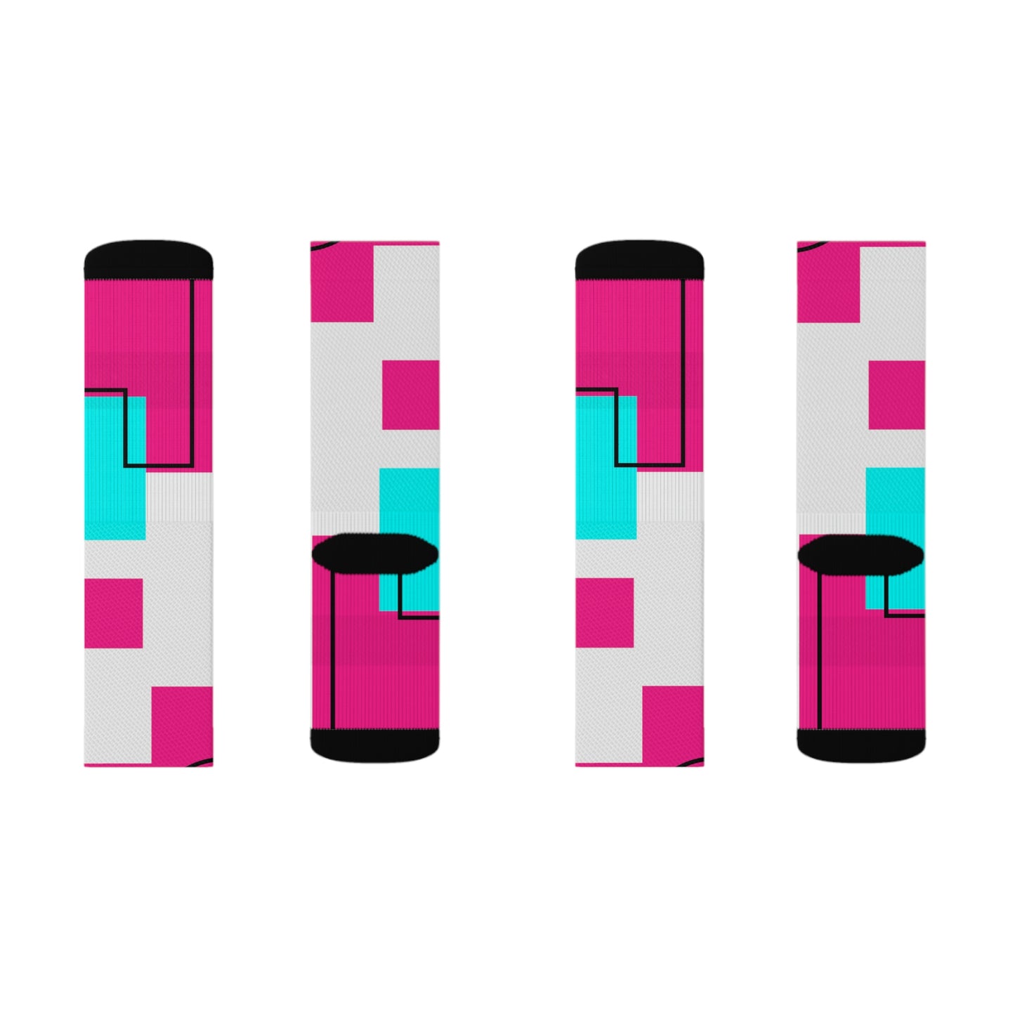 Tetris Style Sublimation Socks