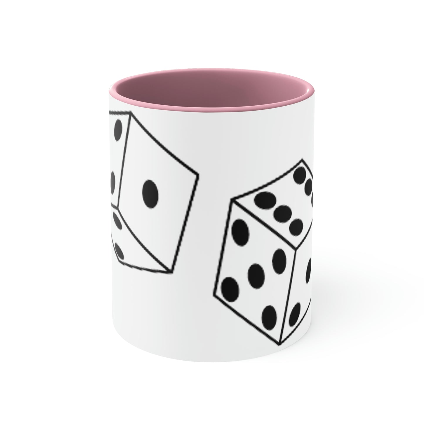 Dice Roll Accent Coffee Mug, 11oz